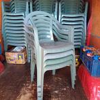 160x Partij plastic stapel stoelen stackchairs terrasstoelen, Huis en Inrichting, Stoelen, Ophalen, Gebruikt, Vijf, Zes of meer stoelen