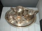 Verzilverd metaal koffiepot theekan servies melk suikerpot, Antiek en Kunst, Antiek | Keukenbenodigdheden, Ophalen of Verzenden