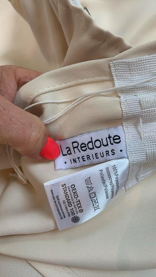 overgordijnen,room wit 9 stuks van la Redoute tit 12 m bree, Huis en Inrichting, Stoffering | Gordijnen en Lamellen, Zo goed als nieuw