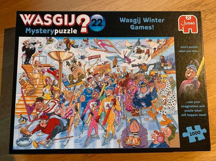 Wasgij Winter Games! Mystery Puzzel 1000 stukjes, Hobby en Vrije tijd, Denksport en Puzzels, Zo goed als nieuw, Legpuzzel, 500 t/m 1500 stukjes