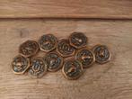 10 Metalen Frog Coins, leuk voor bijv D&D of Pathfinder, Ophalen of Verzenden, Zo goed als nieuw