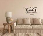 Christelijke muursticker wand tekst: You are God's ...