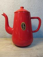 Rood emaille kan koffiekan koffiepot, Ophalen of Verzenden