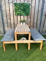 Picknicktafel inclusief kussens  110 cm, Tuin en Terras, Picknicktafels, Ophalen, Zo goed als nieuw, Rechthoekig