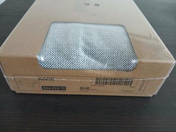 Ikea Kivik, hoes voetenbank. Tallmyra wit/zwart.
