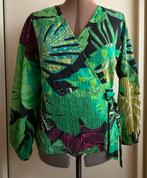 Luchtige wikkelblouse Maat M/L, Ophalen of Verzenden, Zo goed als nieuw, Groen, Korte mouw