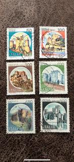 Italiaanse Kastelen Postzegels - Set van 6, Ophalen of Verzenden, Nederland en Buitenland