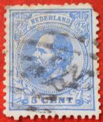 Nederland - Koning Willem III - 5 Cent, Postzegels en Munten, Postzegels | Nederland, Verzenden, T/m 1940, Gestempeld