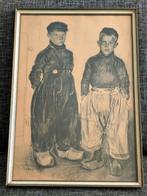 Cees Bolding litho Volendam jongens Bolding, Antiek en Kunst, Ophalen of Verzenden