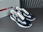 Prada - American Cups - Navy Blauw - Inclusief Doos - Nieuw, Ophalen of Verzenden, Blauw, Sneakers of Gympen
