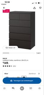 Ikea Malm ladekast met 6 lades, Ophalen, Overige materialen, 5 laden of meer, 100 tot 150 cm