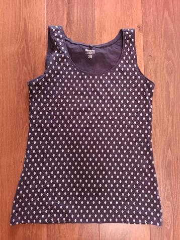 Top topje hemd hempje Zeeman original basics maat 38 blauw beschikbaar voor biedingen