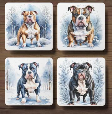 American Bully Winter onderzetters met houder beschikbaar voor biedingen