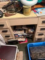 Vintage Bureau met Lades en Opbergruimte, Antiek en Kunst, Ophalen