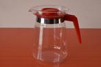 Retro vintage glazen koffiepot / theepot, Glas, Overige typen, Ophalen of Verzenden, Effen