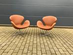 2x Fritz Hansen Swan chair in Cognac leder, NIEUW!!!, Huis en Inrichting, Fauteuils, Ophalen of Verzenden, Nieuw, Knoll vitra tecno b&b italia sede cassina artifort togo edra cor