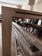 Moderne Eettafel + 6 Stoelen, Huis en Inrichting, Ophalen, Eikenhout, 50 tot 100 cm, Zo goed als nieuw