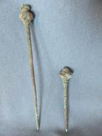 Haarnaalden uit de bronstijd - 3000 jaar oud - bodemvondsten, Antiek en Kunst, Antiek | Koper en Brons, Ophalen of Verzenden, Brons