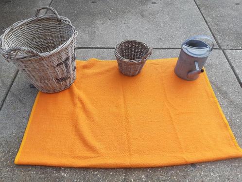ORGINELE BOLLEN MANDEN MET ZINKEN GIETER BIEDEN, Tuin en Terras, Gieters, Zo goed als nieuw, Ophalen of Verzenden