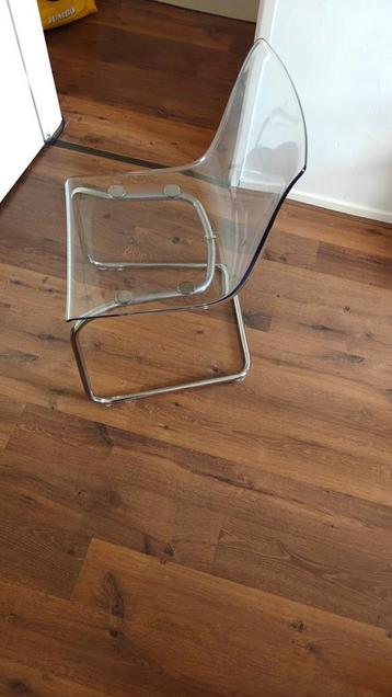 7 EETKAMERSTOELEN Ikea Tobias, ROZE, GRIJS, TRANSPARANT beschikbaar voor biedingen