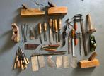 oud antiek gereedschap houtbewerking beitels rasp blokschaaf, Ophalen of Verzenden