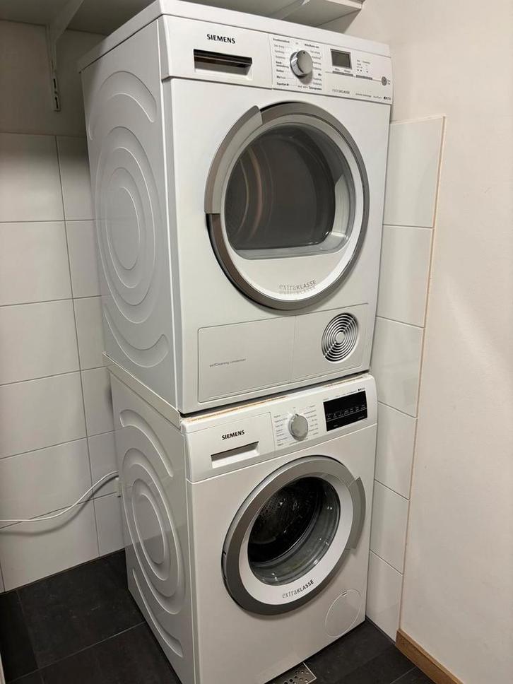 Mooi siemens set wasmachine 1400 A+++ plus warmtepompdroger, Witgoed en Apparatuur, Wasdrogers, Zo goed als nieuw, Condens, Voorlader