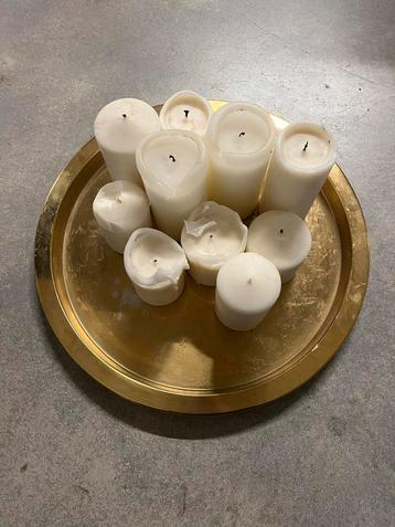 Ikea Gouden Dienblad met 10 Kaarsen beschikbaar voor biedingen