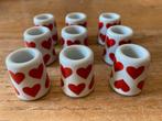 Funny leuchter porseleinen minikandelaartjes hartjes hartje, Antiek en Kunst, Ophalen of Verzenden