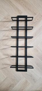 LUMZ wijnrek zwart staal, Ophalen, Zo goed als nieuw, Metaal, Minder dan 50 cm