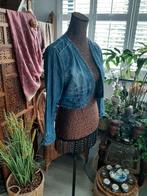 STREET ONE!Superleuk geborduurd Vintage spijkerjasje mt M, Maat 38/40 (M), Blauw, Street One, Ophalen of Verzenden