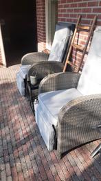 Verstelbare Wicker Tuinstoelen met Kussens, Ophalen, Gebruikt, Wicker, Verstelbaar