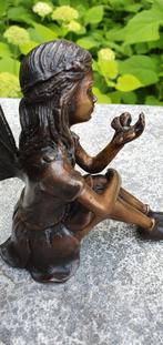 Bronzen beeld/ ELFJE / ENGEL / FEE met VLINDER, Antiek en Kunst, Ophalen of Verzenden