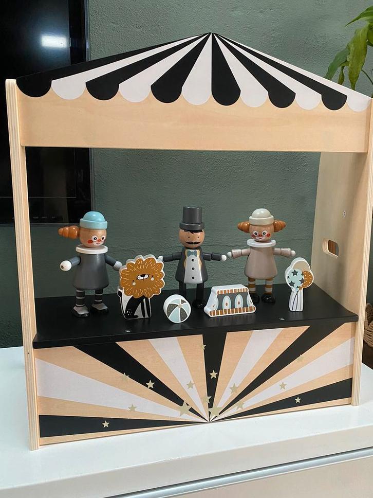 Houten poppenkast theater, Verzamelen, Poppenhuizen en Toebehoren, Nieuw, Poppenhuis, Ophalen of Verzenden
