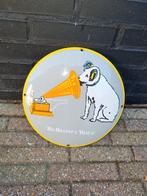 His Master's Voice Emaille Bord - 30cm, Ophalen of Verzenden, Gebruikt, Reclamebord