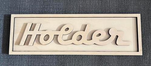 Holder 3D Embleem van hout 40 cm, Hobby en Vrije tijd, Overige Hobby en Vrije tijd, Nieuw, Ophalen of Verzenden