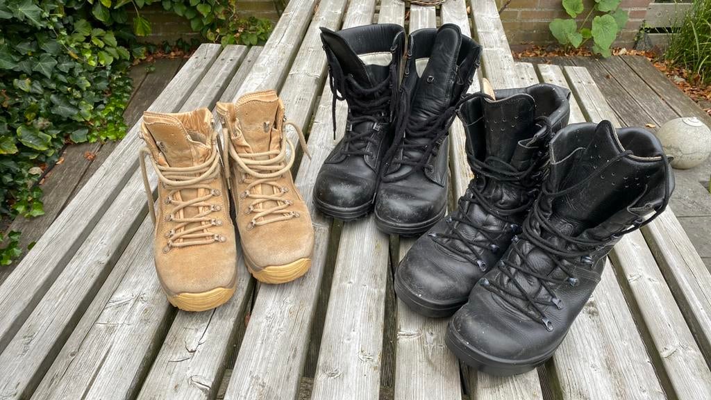 Militaire schoenen maat 43 breed, Ophalen, Gedragen, Overige kleuren, Boots