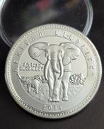 Prachtige olifant munt Zambia 2014, Postzegels en Munten, Munten | Afrika, Ophalen of Verzenden, Zambia, Losse munt