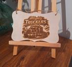 Houten bordje met Vrachtwagen, Ophalen of Verzenden, Nieuw