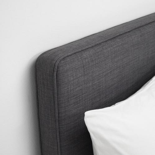 Overtrek boxspring, Skiftebo donkergrijs, Ikea 180x200 cm, Huis en Inrichting, Slaapkamer | Boxsprings, Zo goed als nieuw, 180 cm