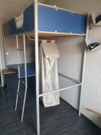 Hoogslaper met bureau, Huis en Inrichting, Ophalen, Gebruikt, Eenpersoons, 200 cm