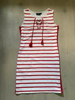 Elvira zomerjurk maat S rood / wit gestreept, Maat 38/40 (M), Ophalen of Verzenden, Zo goed als nieuw, Knielengte
