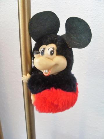 Vintage Mickey Mouse Knijpfiguurtje Knijppoppetje Klempop beschikbaar voor biedingen