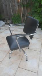 Vintage stoel fauteuil bureaustoel chroom skai bakeliet, Ophalen