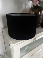Zwarte velours lampenkap 35 cm doorsnee, Huis en Inrichting, Ophalen, 25 tot 50 cm, Zwart, Rond