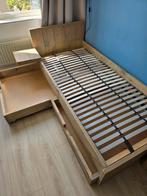Steigerhouten bed, Huis en Inrichting, 90 cm, Gebruikt, Eenpersoons, Ophalen