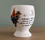 Rien Poortvliet eierdopje - Omgang met dieren - met kabouter, Overige typen, Ophalen of Verzenden, Zo goed als nieuw, Overige stijlen