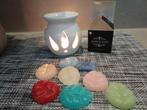 Scentchips waxmelts (origineel) met kleine brander, Overige materialen, Wit, Ophalen of Verzenden, Zo goed als nieuw