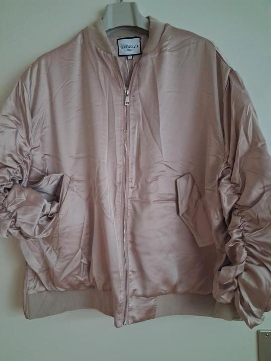 GOLD & SILVER BOMBER JACK  nieuw, Kleding | Dames, Jasjes, Kostuums en Pakken, Nieuw, Maat 38/40 (M), Verzenden