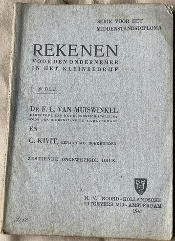 oud boekje voor het middenstandsdiploma uit 1947 beschikbaar voor biedingen