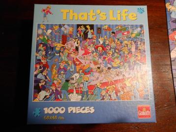 3 legpuzzels that's life,  2 nieuw gesealed en 1 compleet  beschikbaar voor biedingen